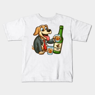 whiskey dog Kids T-Shirt